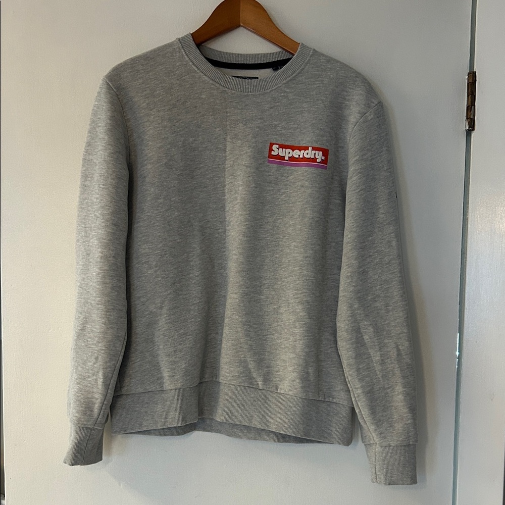 Superdry Light Gray Crewneck Sweater
